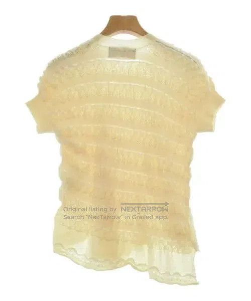 Comme des Garcons COMME des GARCONS White Ruffled Tricot Top. Size M / US 6-8 / IT 42-44 - 2 Thumbnail