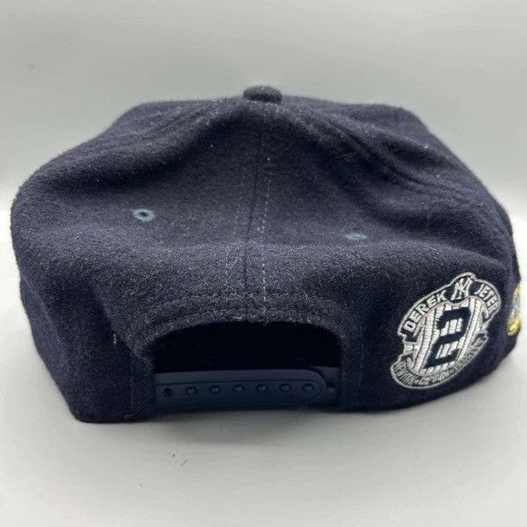 New Era New York Yankees Hat Men M-L Navy Derek Jeter Snap Back Cap Size ONE SIZE - 4 Thumbnail