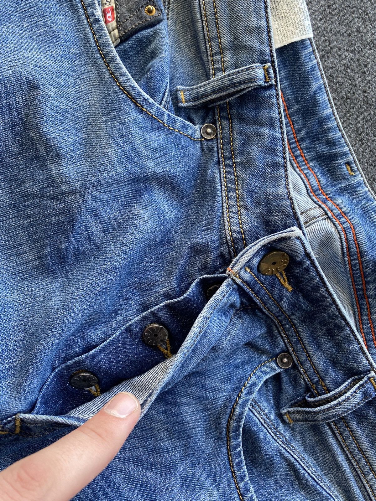 Diesel 🔥Diesel Opium Punk Iakop Regular Slim Tapered Jeans gothic Size US 34 / EU 50 - 16 Thumbnail