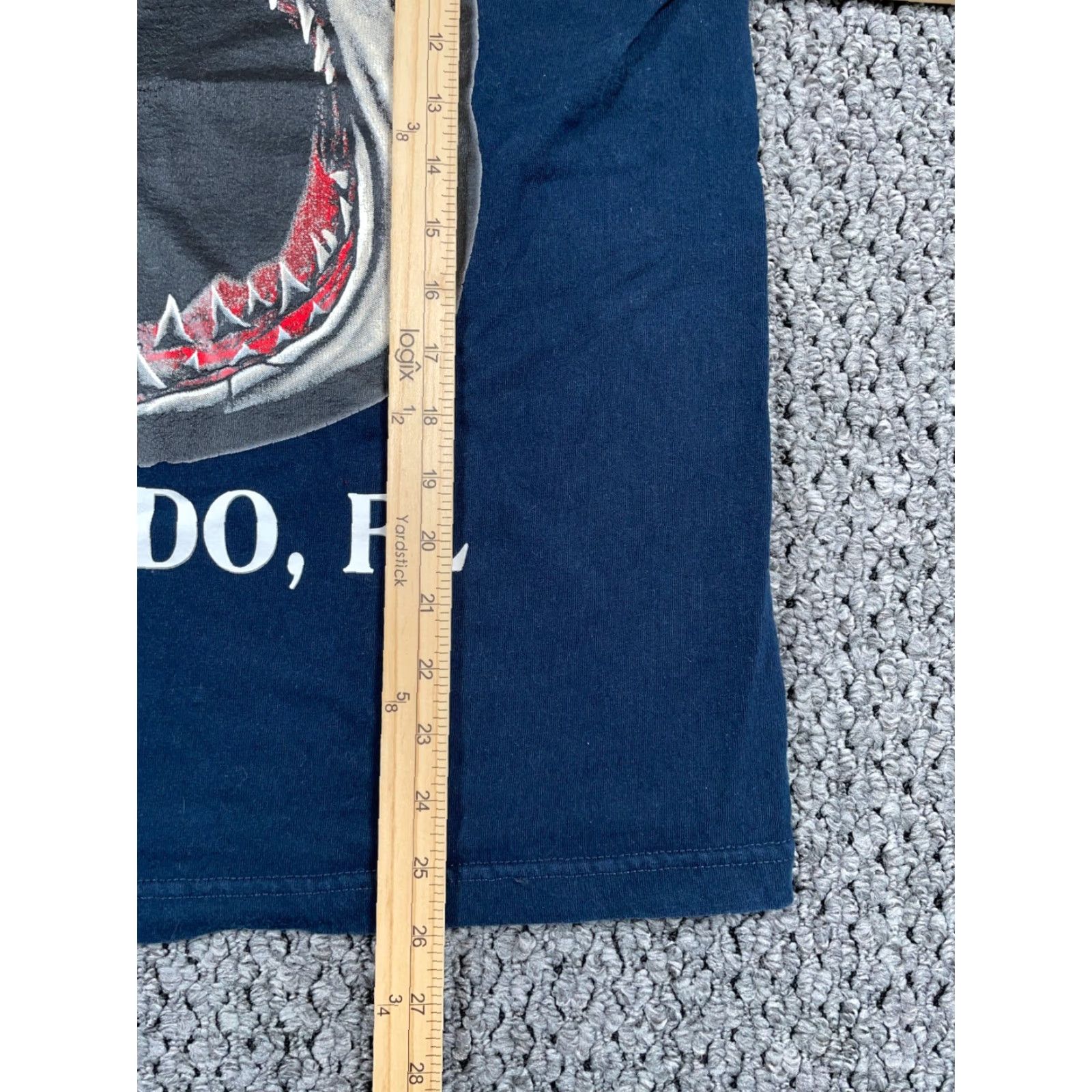 Vintage Orlando Florida Shark Graphic T-Shirt Adult Medium Blue Alstyle Logo Shirt Mens Size US M / EU 48-50 / 2 - 7 Thumbnail
