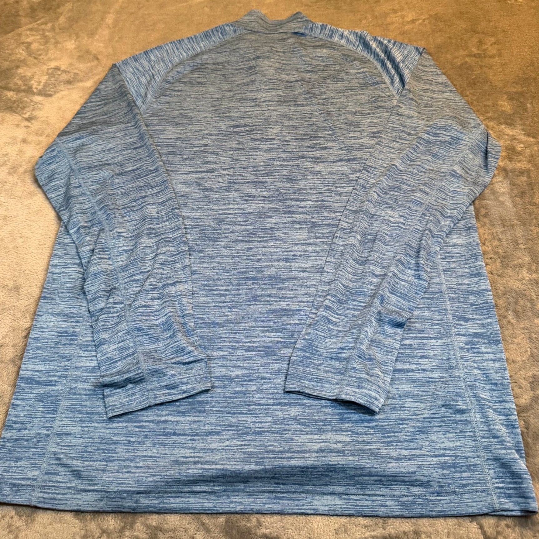 Eddie Bauer VINTAGE Eddie Bauer Blue Space Dye Quarter Zip Pullover Sweater Mens Tall Large TL Size US L / EU 52-54 / 3 - 4 Thumbnail