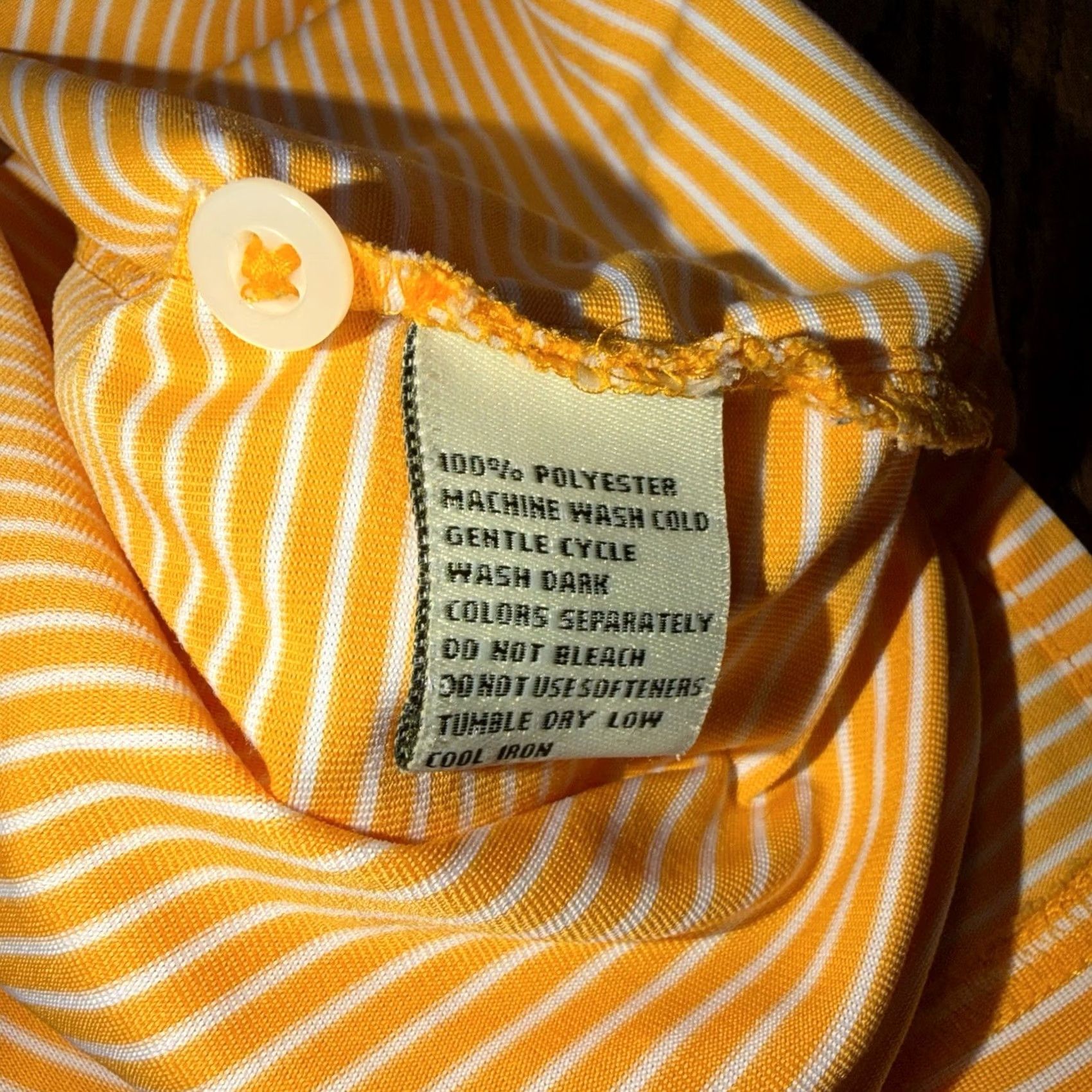 Vintage Donald Ross Oakmont Country Club Polo Shirt Mens M OCC Logo Orange Striped Golf Classic, Preppy, Sports Shirt Size US M / EU 48-50 / 2 - 8 Thumbnail