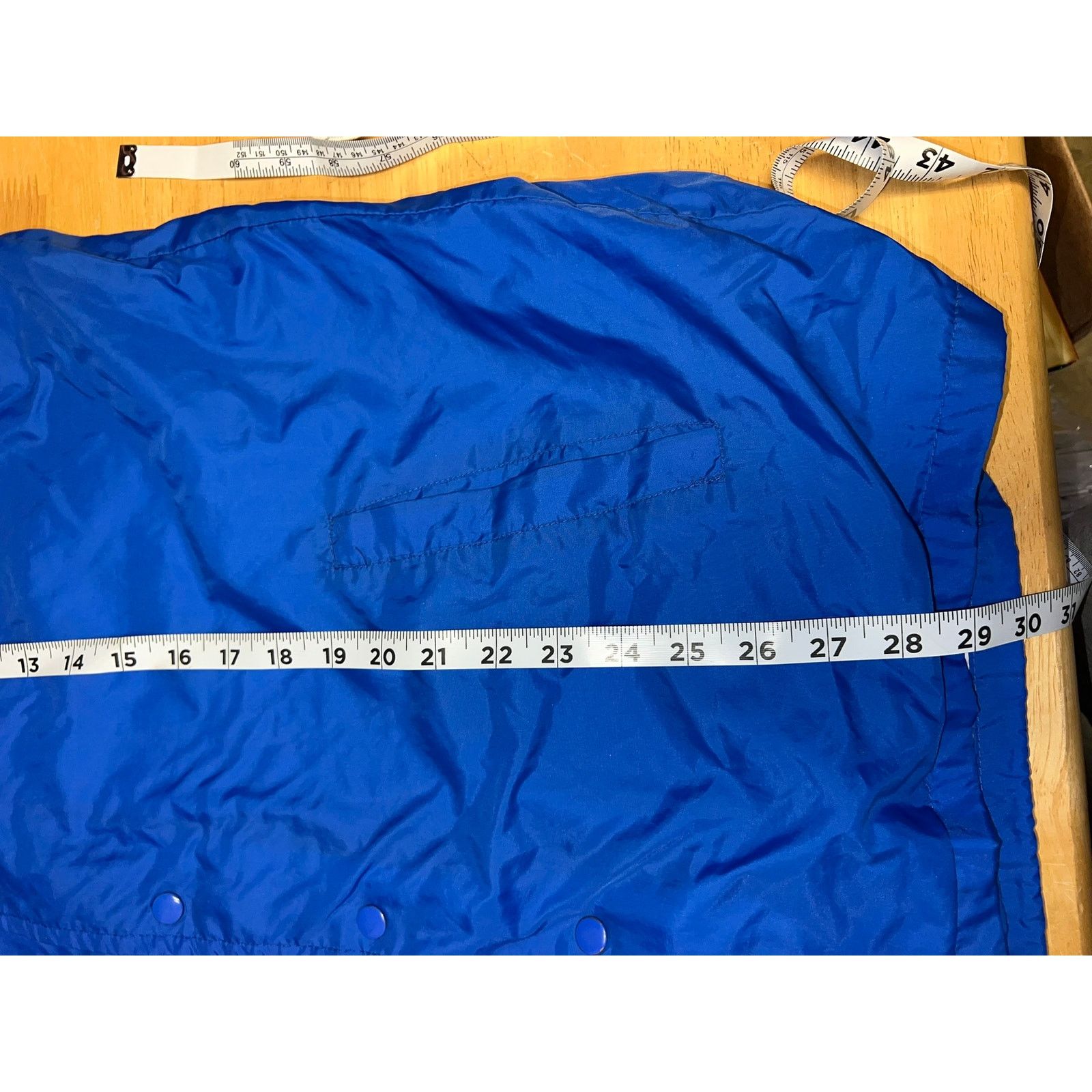 Vintage Vintage Montgomery Ward Jacket Blue Blank Button Down Nylon Size US L / EU 52-54 / 3 - 11 Thumbnail