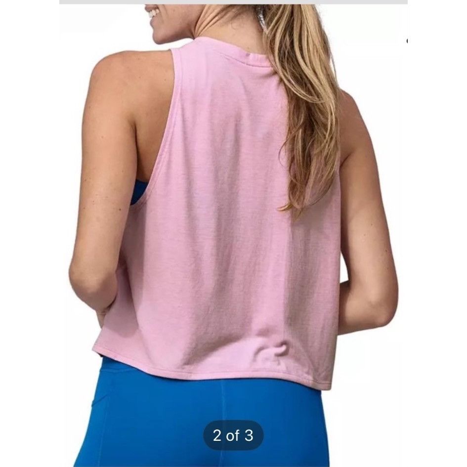 Patagonia Patagonia Women's Capilene Cool Trail Cropped Tank Top Size L / US 10 / IT 46 - 2 Thumbnail