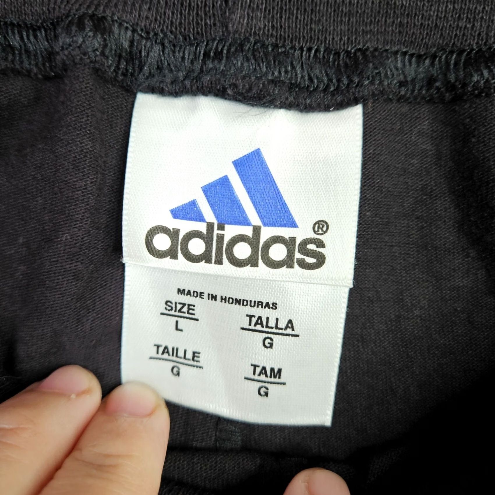 Adidas Adidas Shorts Large Black Athletic Running Gym Drawstring 3 Stripe Women Size 36" / US 14 / IT 50 - 7 Thumbnail