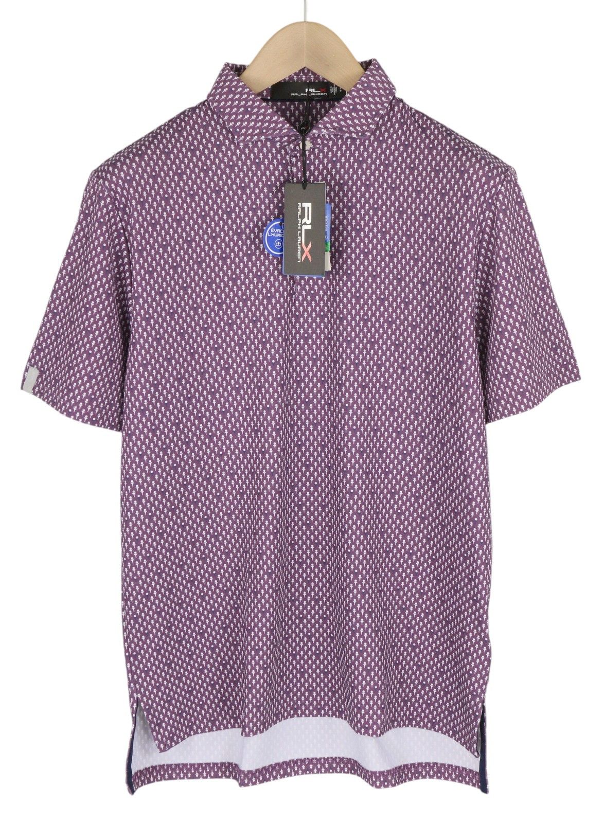 RLX Ralph Lauren GOLF S Purple Patterned Polo 84579 Size US S / EU 44-46 / 1 - 1 Thumbnail