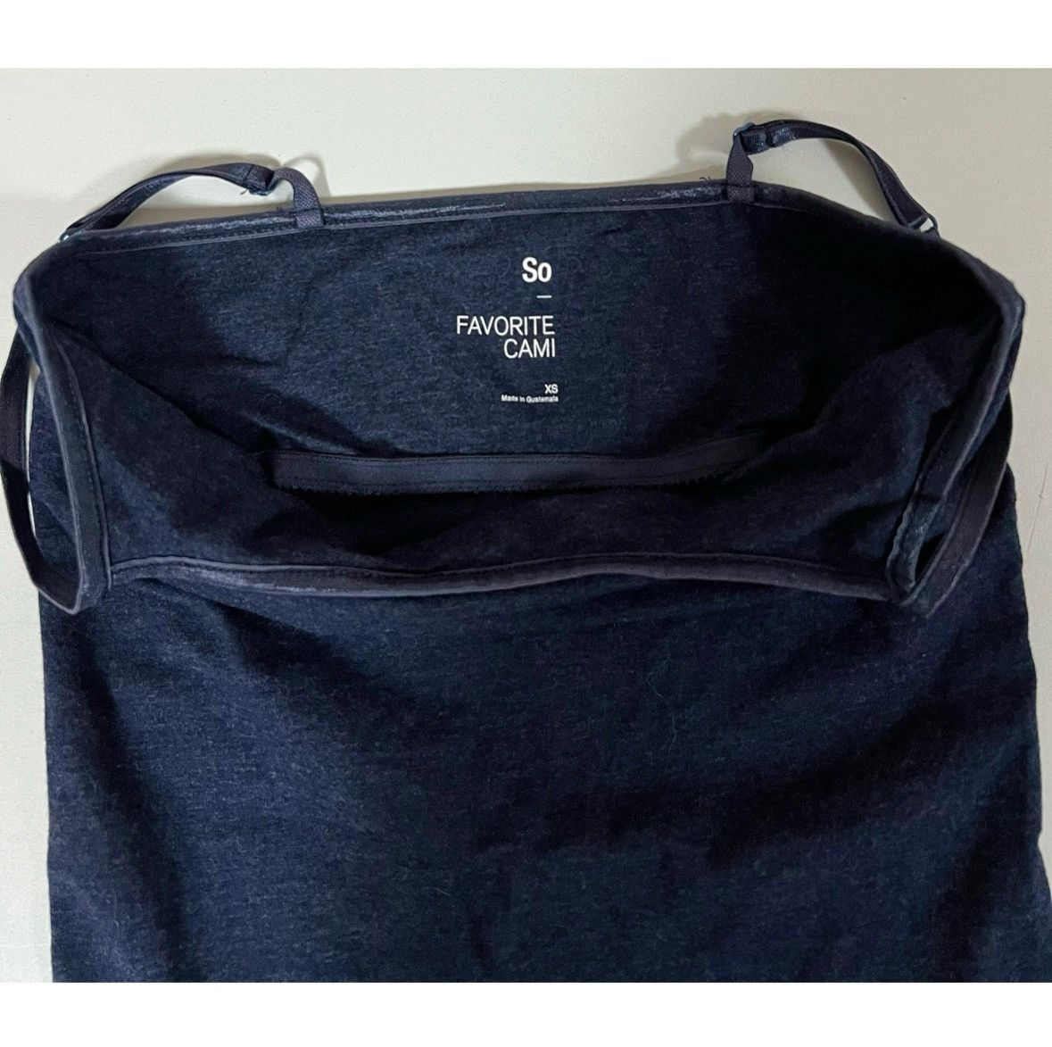 Vintage SO Navy Blue Cami Shelf-Bra Camisole Tank Top Shirt Size XS💙 Size XS / US 0-2 / IT 36-38 - 4 Thumbnail