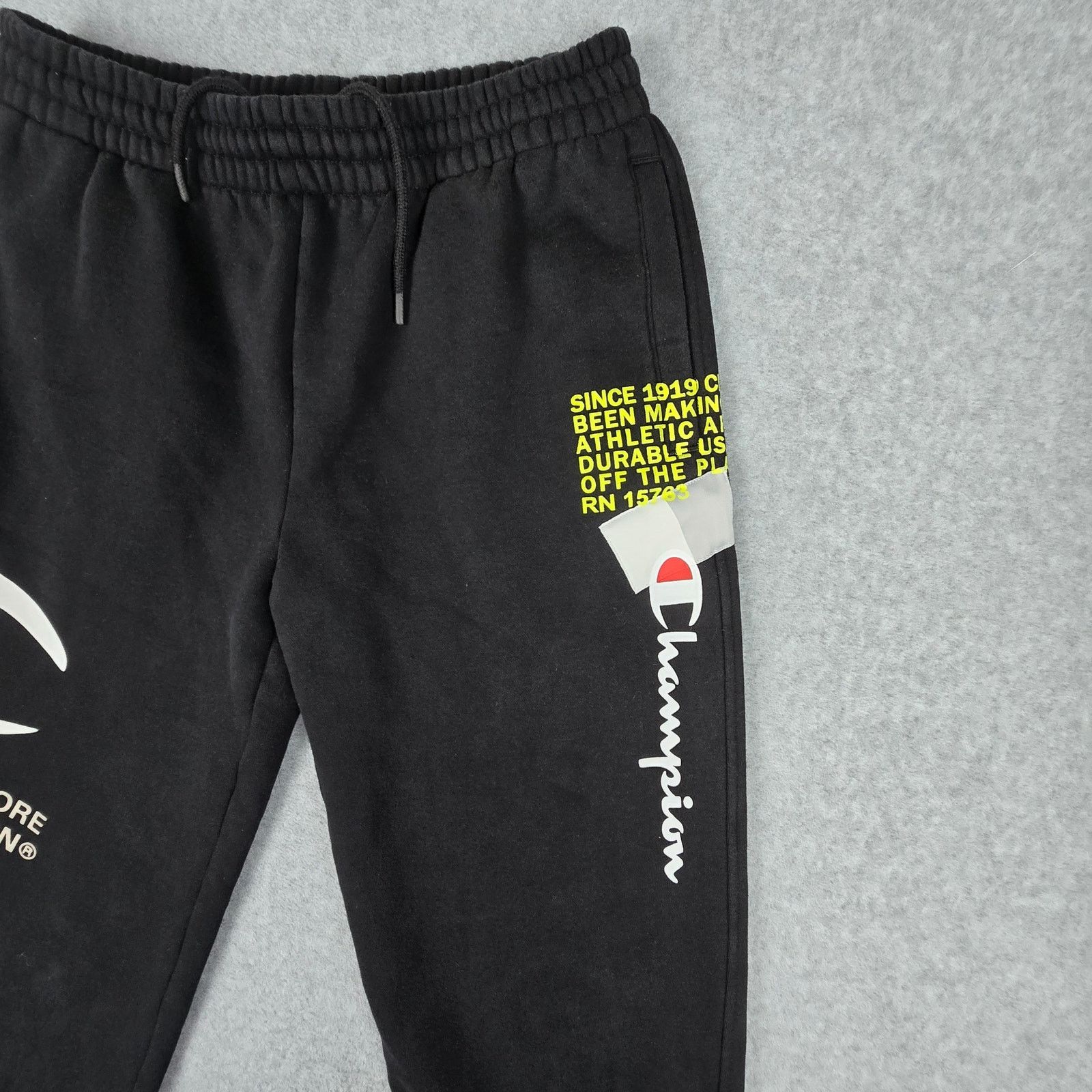 Champion Champion Medium Black Logo Joggers Drawstring Pockets Size US 32 / EU 48 - 8 Thumbnail