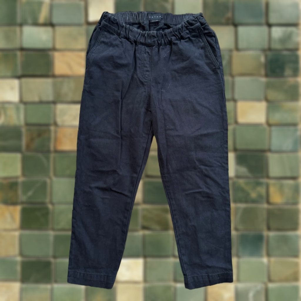 Vintage Hatch Maternity Jeans Pants Women Sz S Black Denim Stretch 5-Pocket Inseam 24 Cropped Comfort Elastic Waist Mid Rise Utility Denim Size 28" / US 6 / IT 42 - 1 Thumbnail