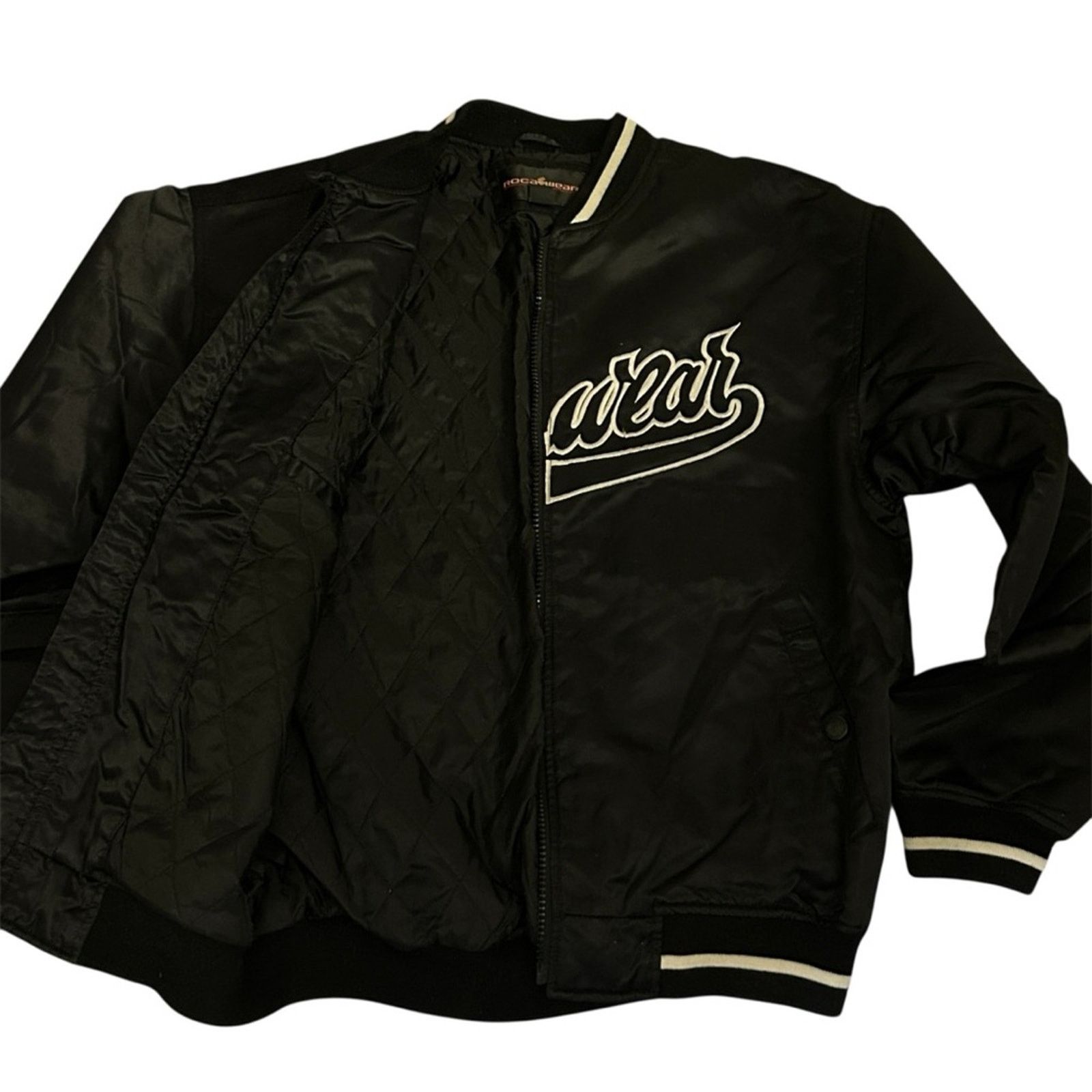 Rocawear Y2K Vintage RocaWear Logo Spell Out Varsity SBomber Jacket Size US M / EU 48-50 / 2 - 10 Thumbnail