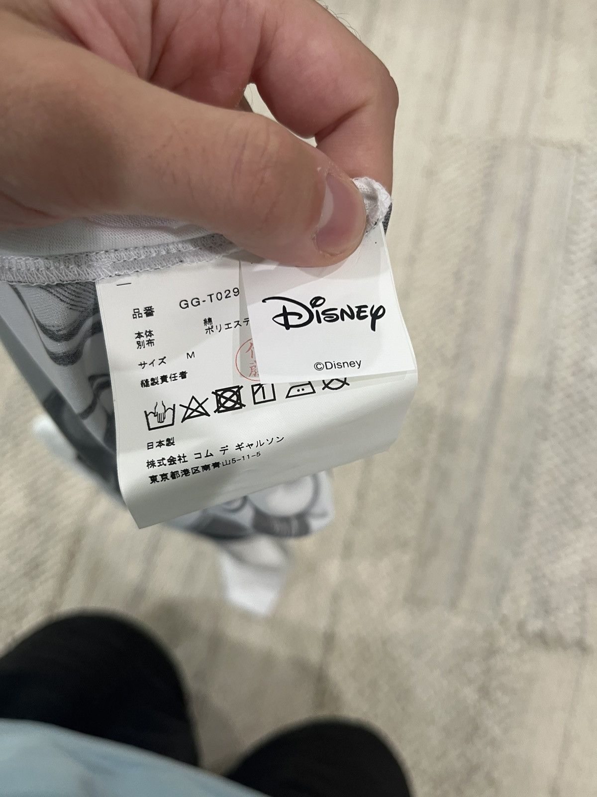 Comme des Garcons × Disney SS21 CDG Mickey Mouse Asymmetric Longsleeve Tee Size M / US 6-8 / IT 42-44 - 5 Thumbnail