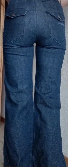 Prada PRADA Flared High waisted JEANS Size 24" / US 00 / IT 34 - 6 Thumbnail