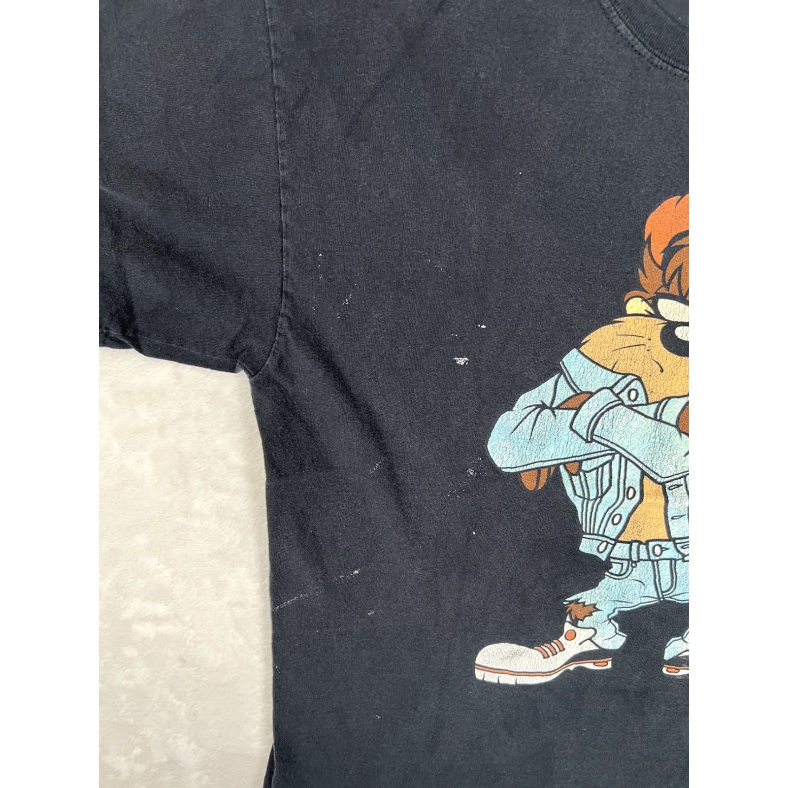 Vintage VINTAGE Neff T-Shirt Mens Large Black Taz Looney Tunes Graphic Cartoon Crew Neck Short Sleeve Streetwear Hip Hop Tee Size US L / EU 52-54 / 3 - 3 Thumbnail