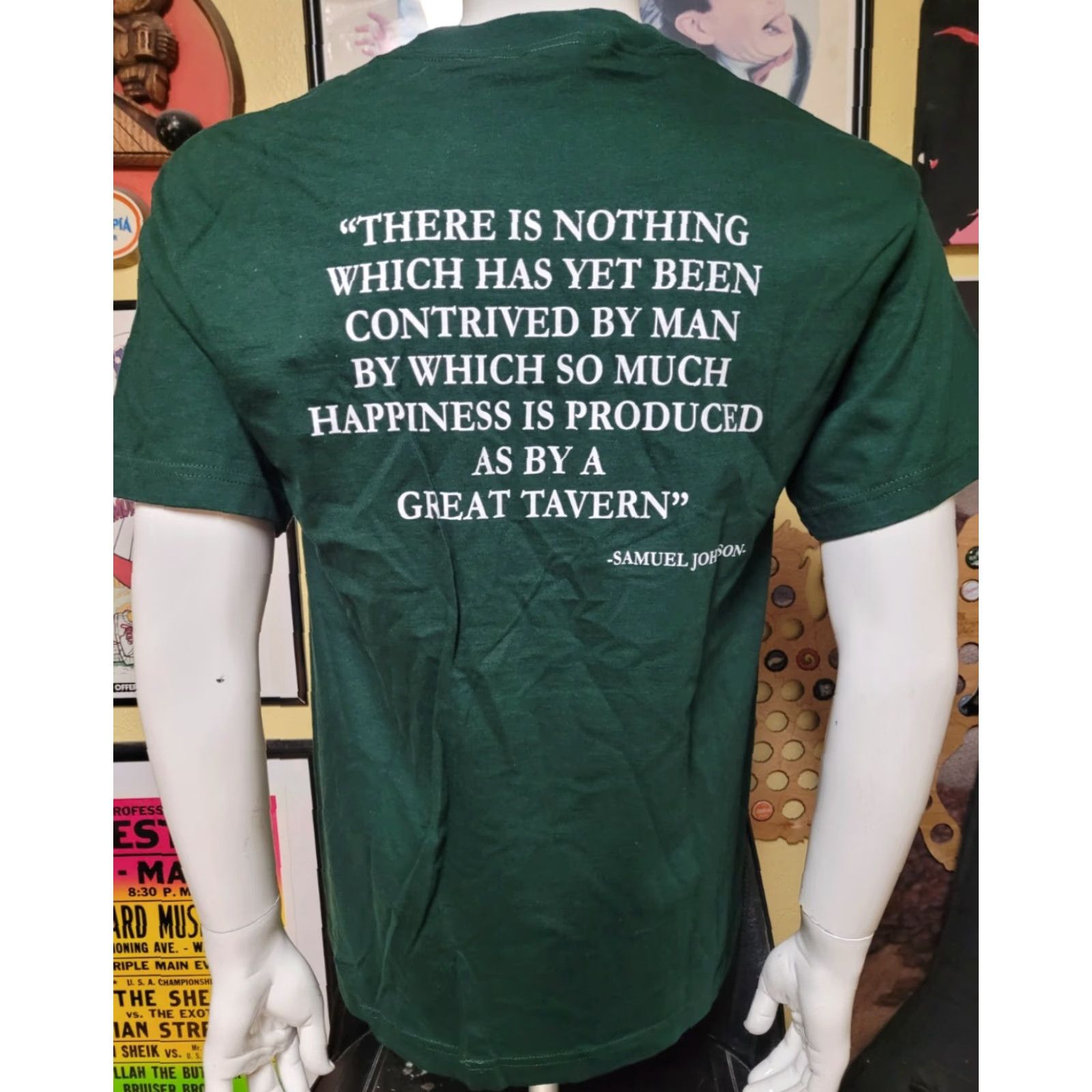 Hanes VINTAGE Landmark Tavern NYC Shirt Medium Hanes Men Green Irish Bar T Shirt NYC Irish Bar 90s 00s Size US M / EU 48-50 / 2 - 3 Thumbnail