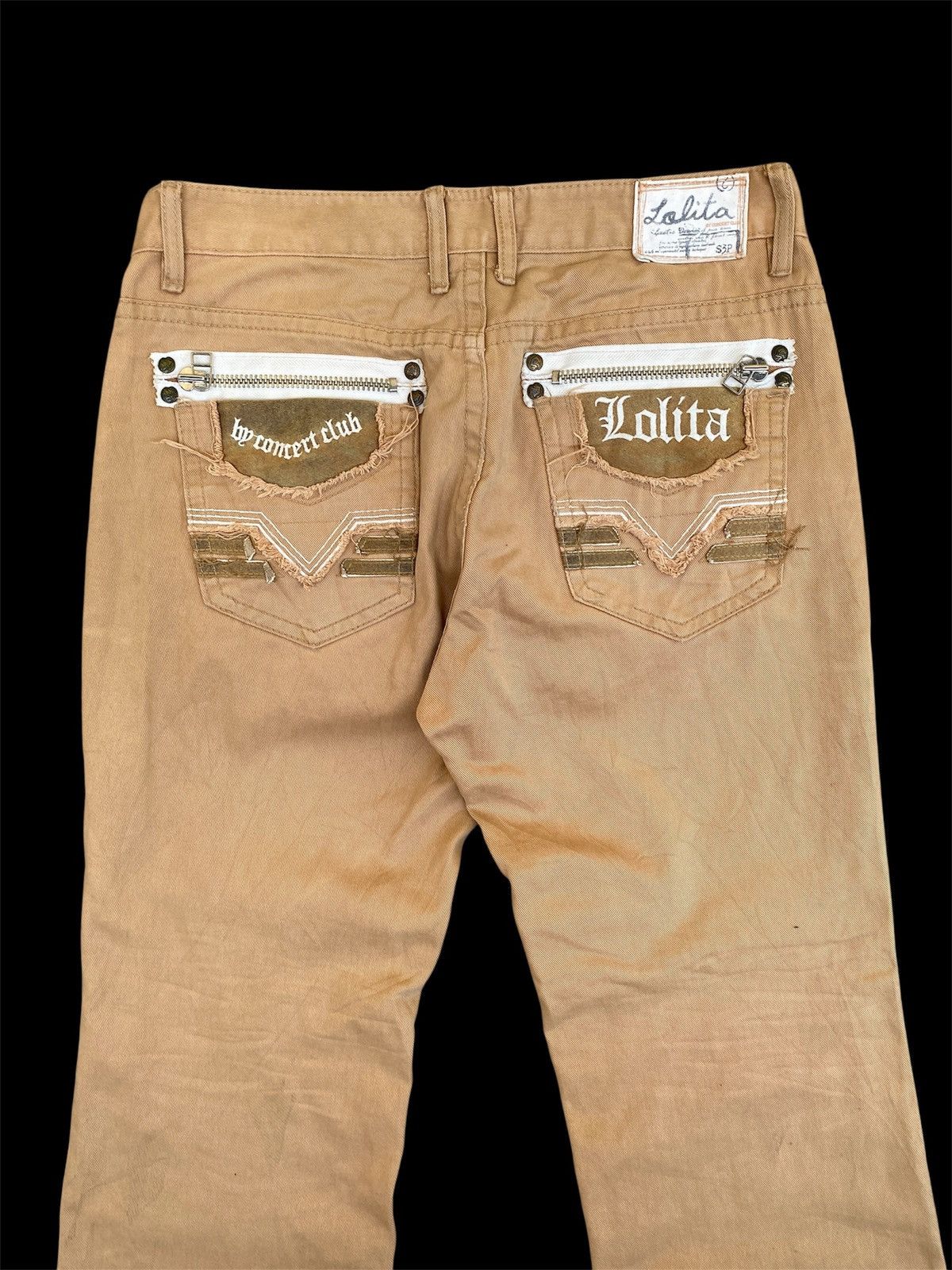 If Six Was Nine Lolita Distressed Flared Jeans Size US 34 / EU 50 - 1 Thumbnail