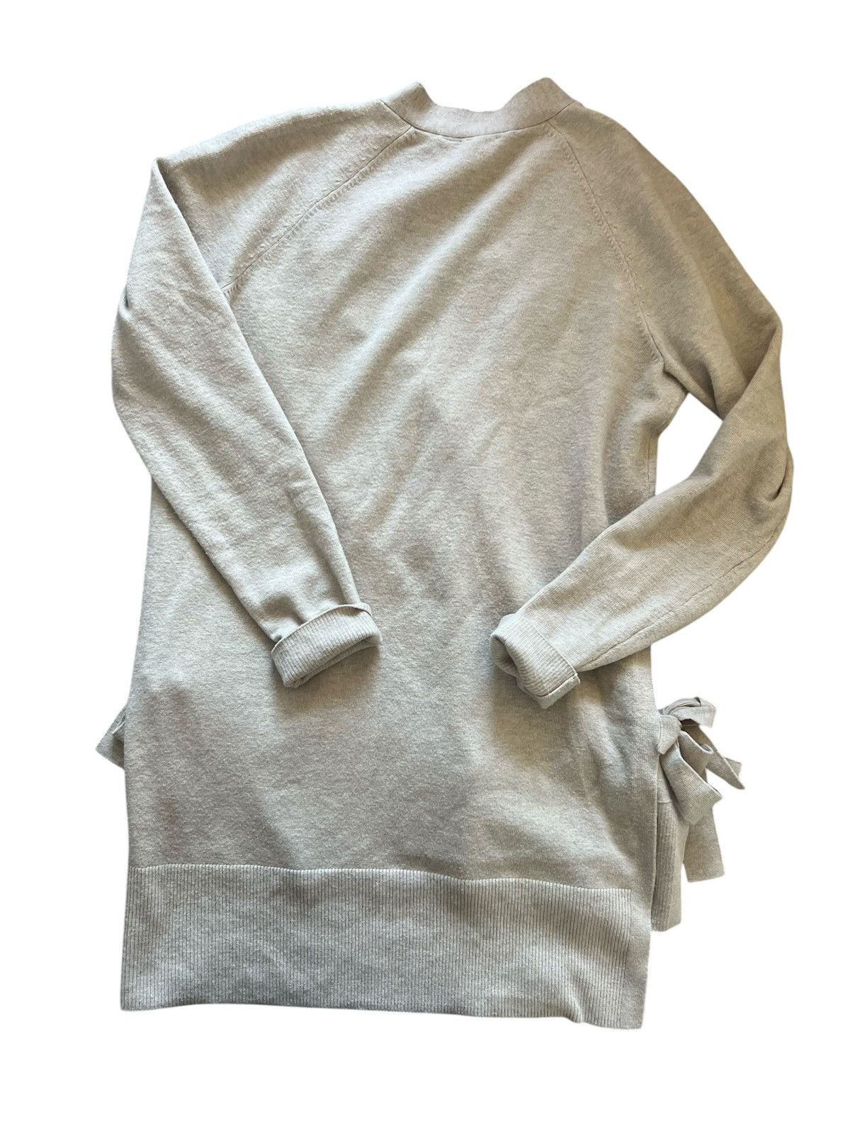 Anthropologie Anthropologie Beige Side Tide Sweater Cardigan | Medium Size M / US 6-8 / IT 42-44 - 2 Thumbnail