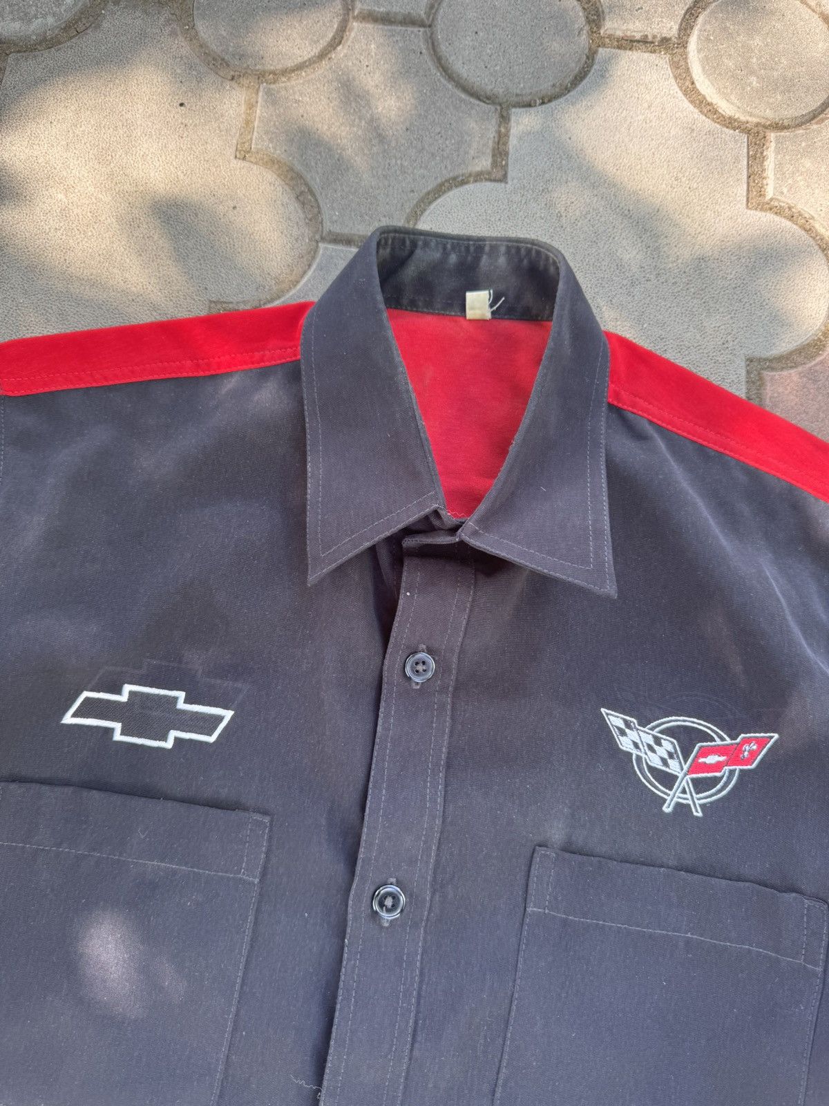 NASCAR Vintage Corvette Big Logo Short Sleeve Racing Shirt Size US M / EU 48-50 / 2 - 5 Thumbnail