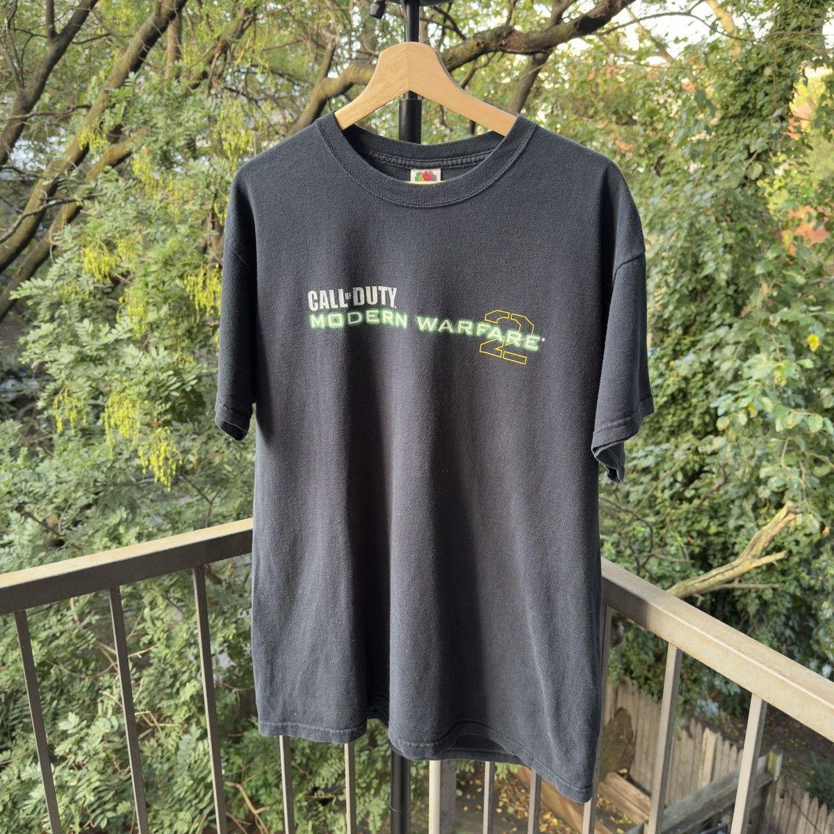 Faded Call of Duty Modern Warfare 2 Shirt Xbox ERD Grunge