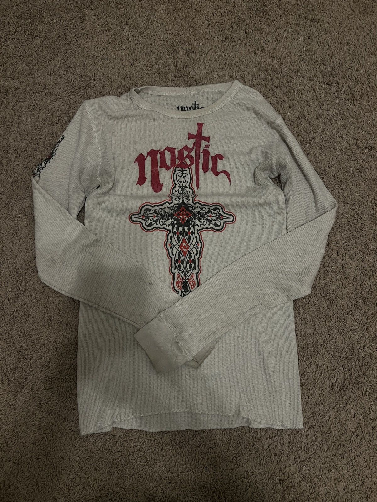 Vintage M Graphic Waffle Tee Size US M / EU 48-50 / 2 - 1 Thumbnail