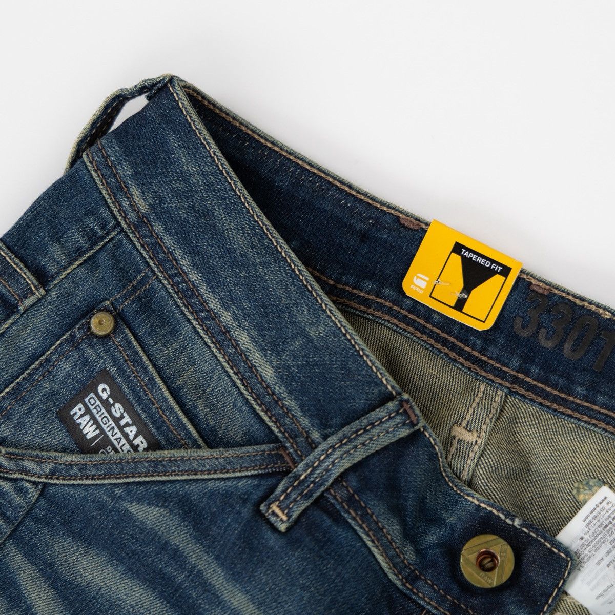 G-Star G-Star RAW Elva Tapered Wmns Jeans NWT Dark Wash Biker Style Size 26" / US 2 / IT 38 - 6 Thumbnail