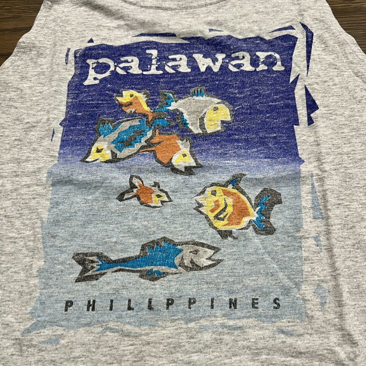 Vintage Vintage Palawan Philippines fish tourist tank top shirt Size US M / EU 48-50 / 2 - 2 Thumbnail