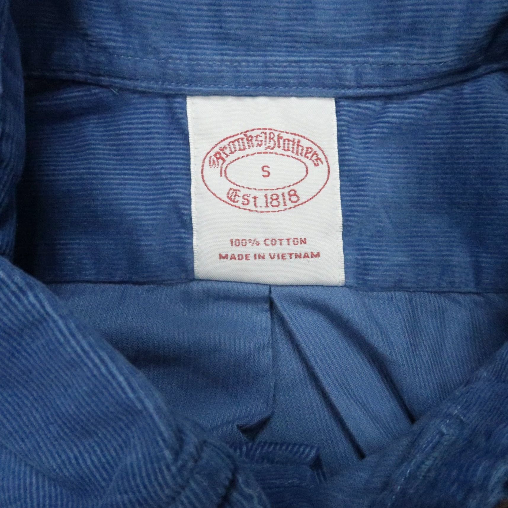Brooks Brothers Brooks Brothers Shirt Men Small Blue Corduroy Long Sleeve Button Down NWT Size US S / EU 44-46 / 1 - 3 Thumbnail
