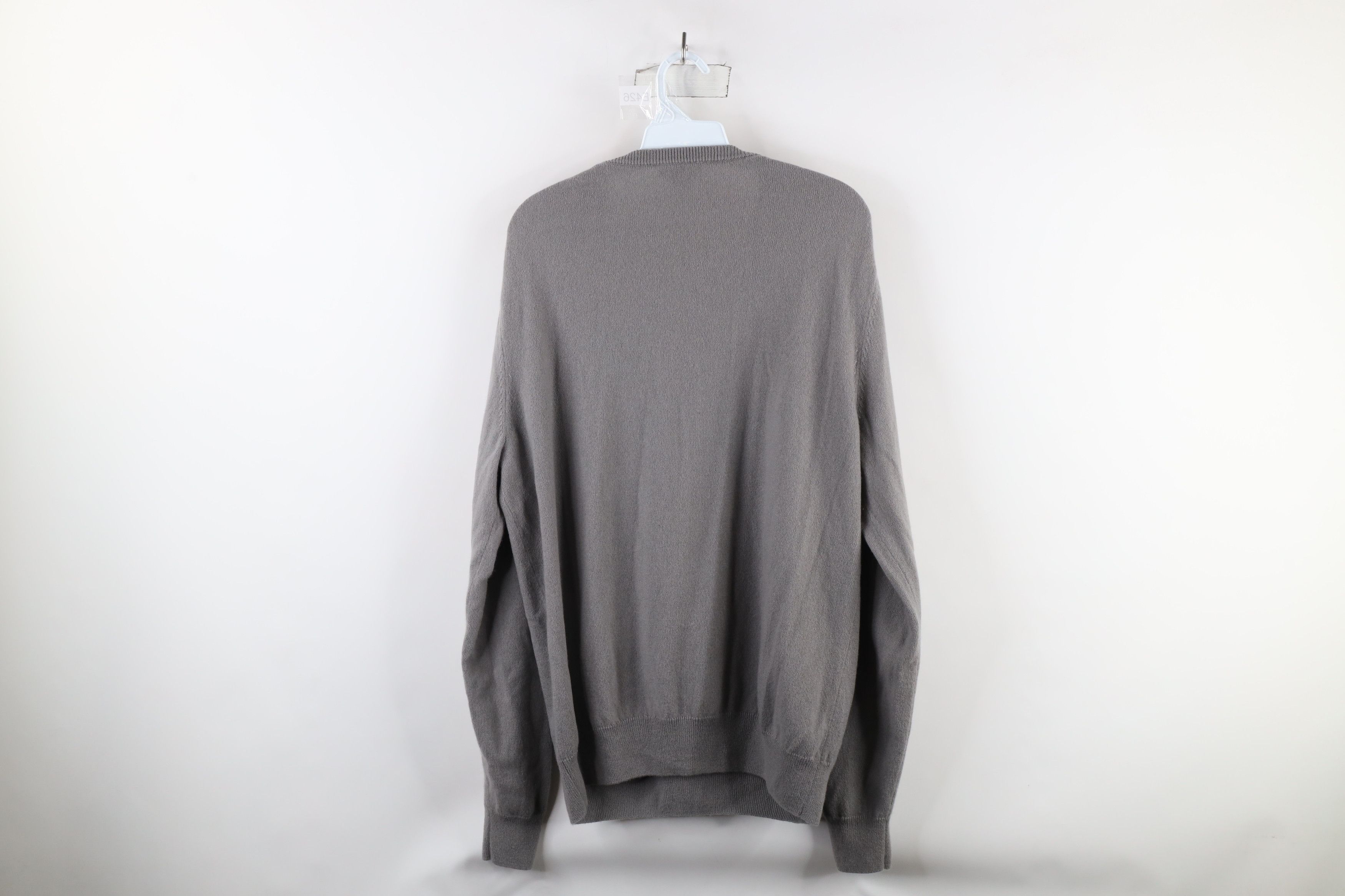 Vintage Vintage 90s Streetwear Cashmere Knit Crewneck Sweater Gray Size US XL / EU 56 / 4 - 5 Thumbnail