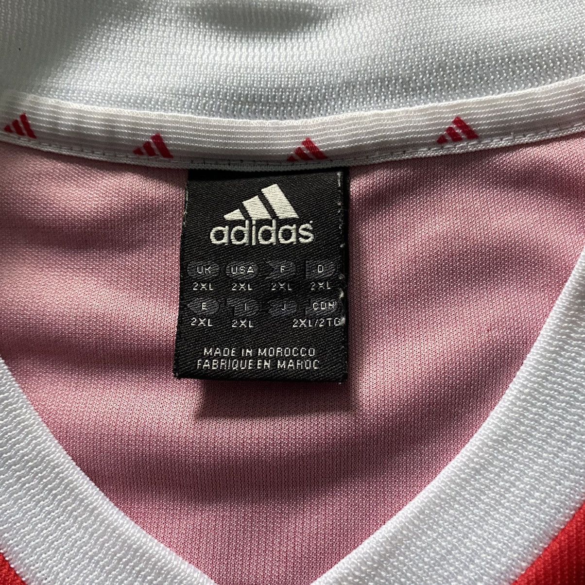 Adidas 2003 Adidas Ajax Blockcore Soccer Jersey Shirt Size US XXL / EU 58 / 5 - 14 Thumbnail