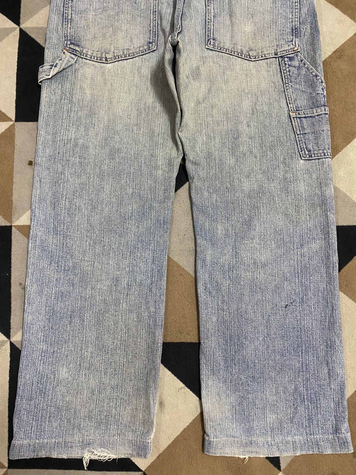 Japanese Brand Distressed Vintage Blue Denim Carpenter Jeans With a Relaxed Size US 38 / EU 54 - 6 Thumbnail