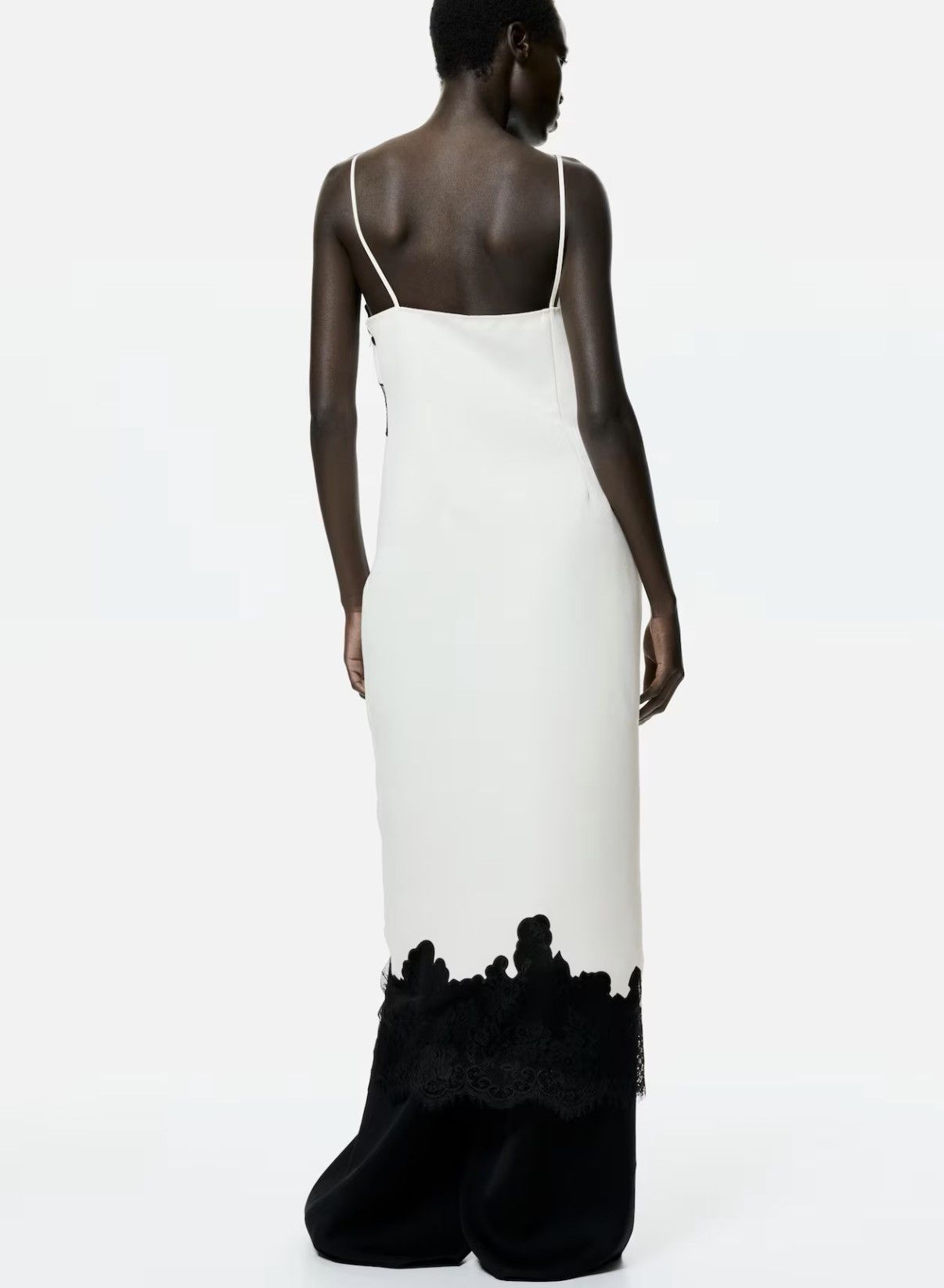 H&M H&M Lace-Trimmed Slip Dress Size M / US 6-8 / IT 42-44 - 3 Thumbnail