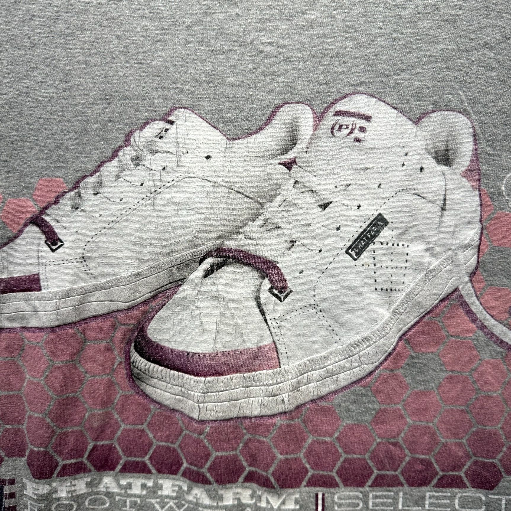 Phat Farm VINTAGE Phat Farm Shirt Womens 1X XL Gray Pink Hip Hop Rap 90s Shirt Womens XL Grey Pink 80s 90s Mens Womens Size XL / US 12-14 / IT 48-50 - 3 Thumbnail