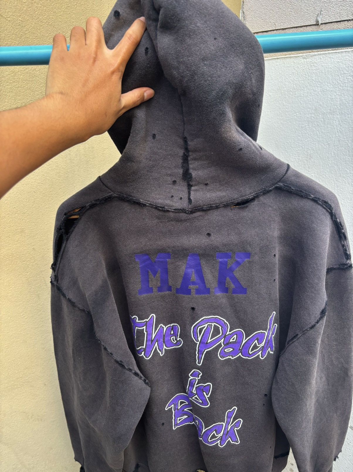 Vintage Faded Distressed Thrashed Russell Hoodie Douglas County ERD Size US L / EU 52-54 / 3 - 8 Thumbnail