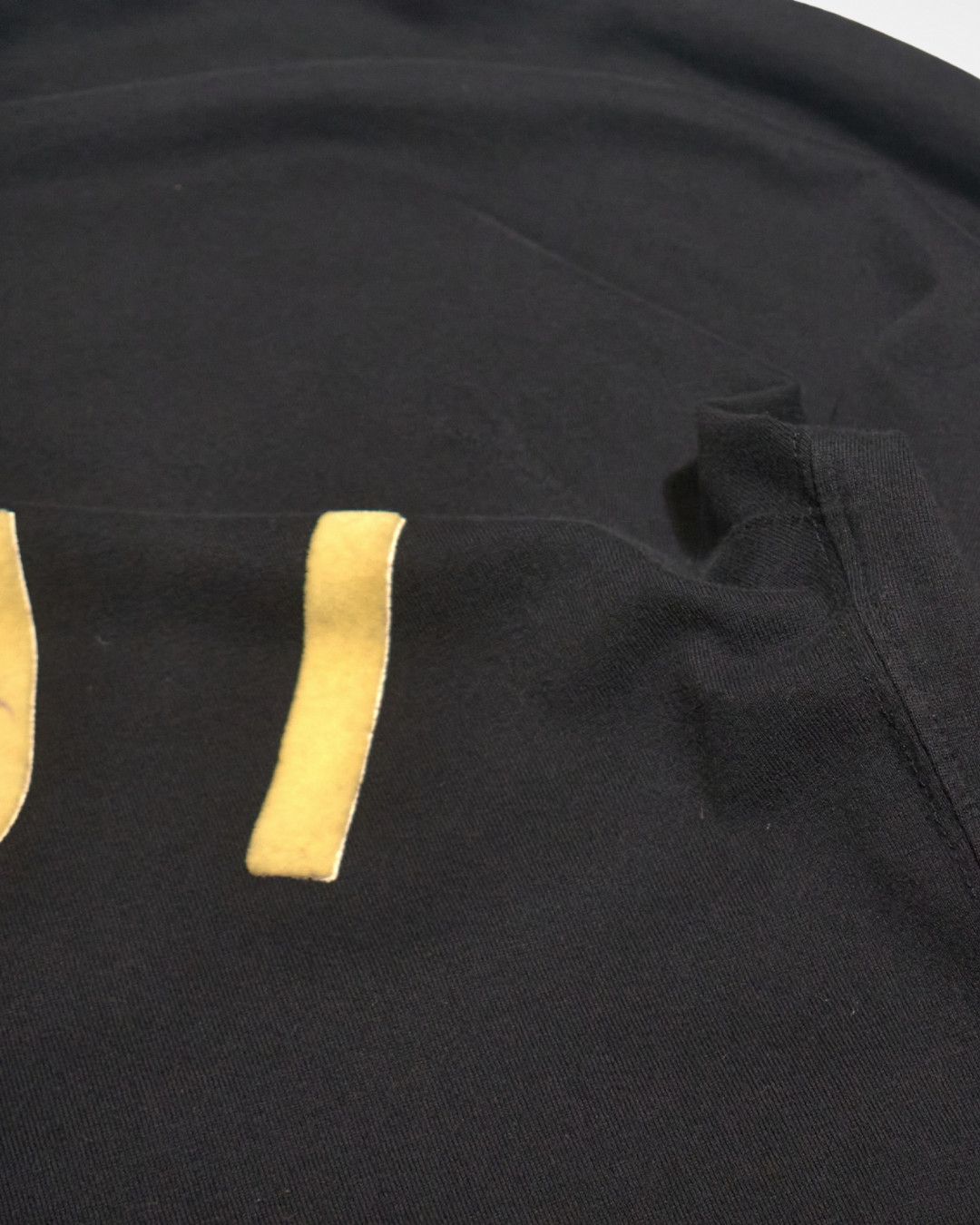 Y-3 FW19 Yohji Yamamoto Velvet Text LS Shirt Size US L / EU 52-54 / 3 - 5 Thumbnail