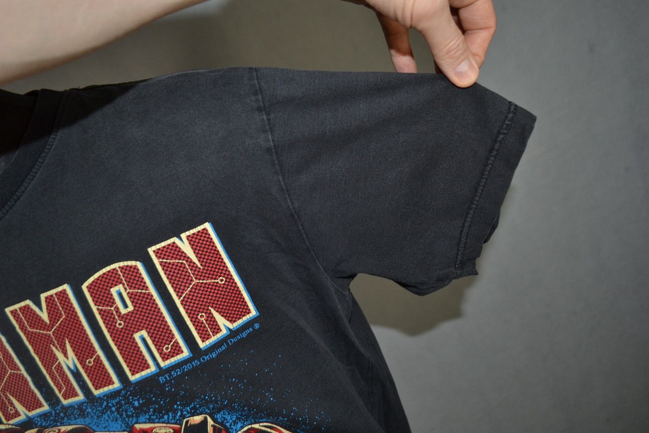 DC Comics × Marvel Comics Iron Man Black Timber Faded tee Size US L / EU 52-54 / 3 - 5 Thumbnail