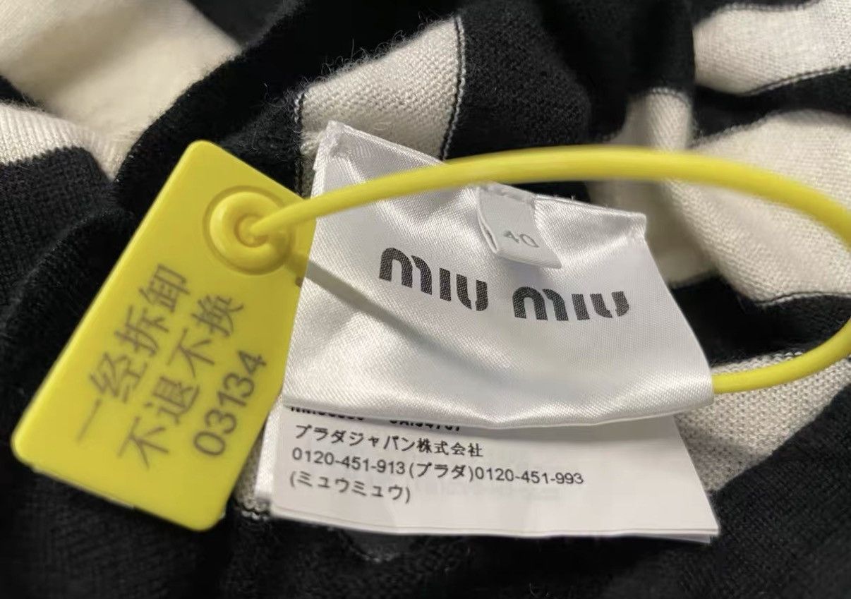 Miu Miu Miu Miu Cashmere Striped Sweater J31 Size US XXS / EU 40 - 5 Thumbnail