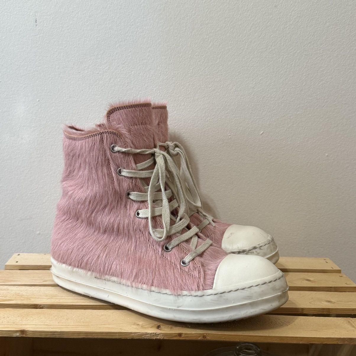 Rick Owens Pony Hair Ramones | Grailed