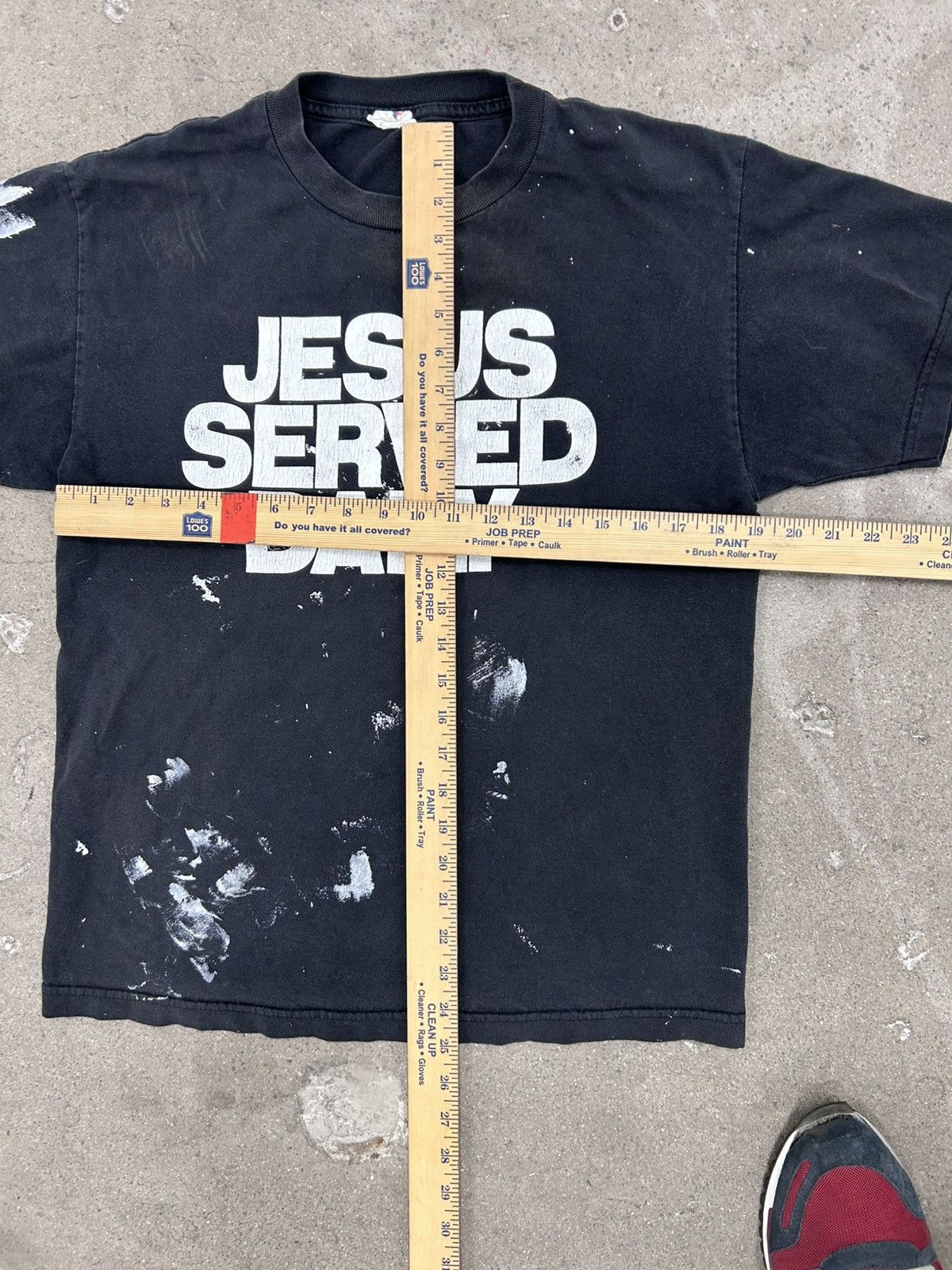 Other Vintage Y2K Jesus served daily paint splat t shirt Size US M / EU 48-50 / 2 - 5 Thumbnail