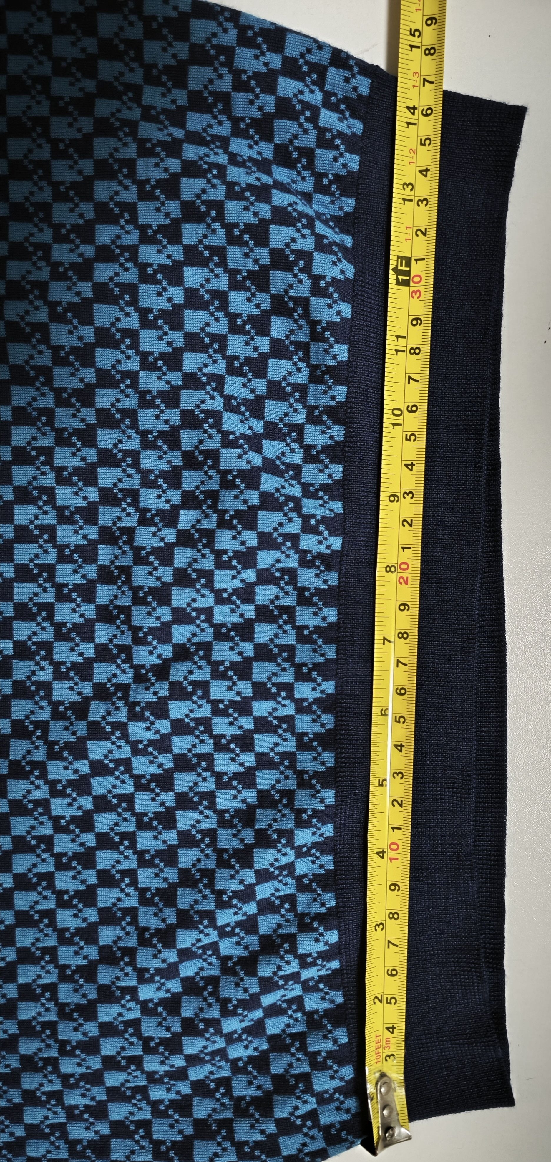 Prada Fall 2017 - Virgin wool sweater - blue chevron print Size US M / EU 48-50 / 2 - 11 Thumbnail