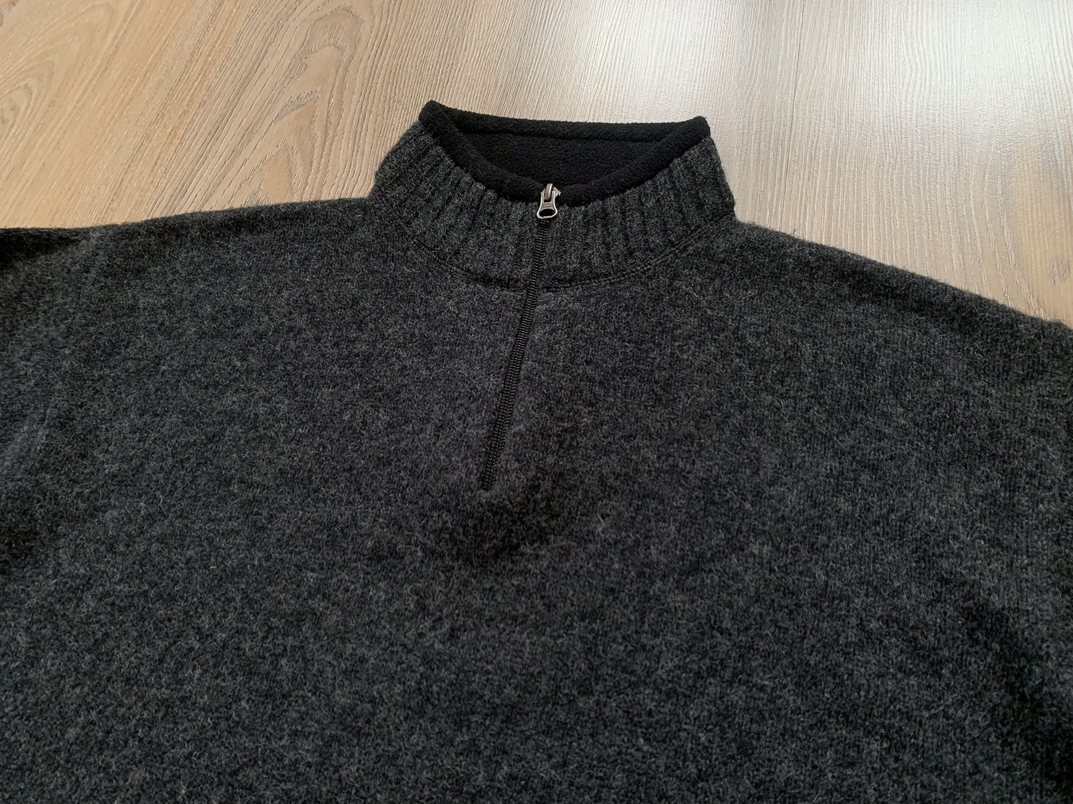 Woolrich Woolen Mills Vintage Woolrich Black Wool 1\4 Zip Sweater Size US XL / EU 56 / 4 - 4 Thumbnail
