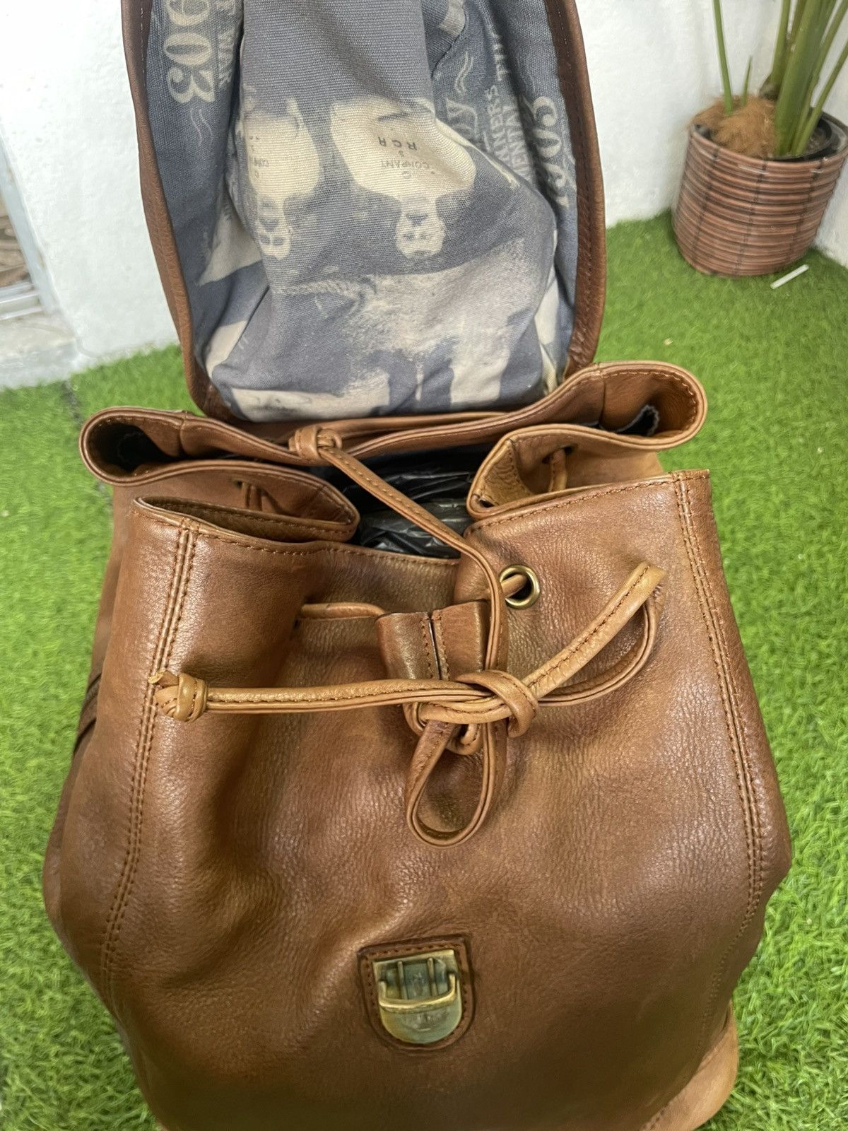 Leather Authentic HALO leather Backpack Size ONE SIZE - 13 Thumbnail