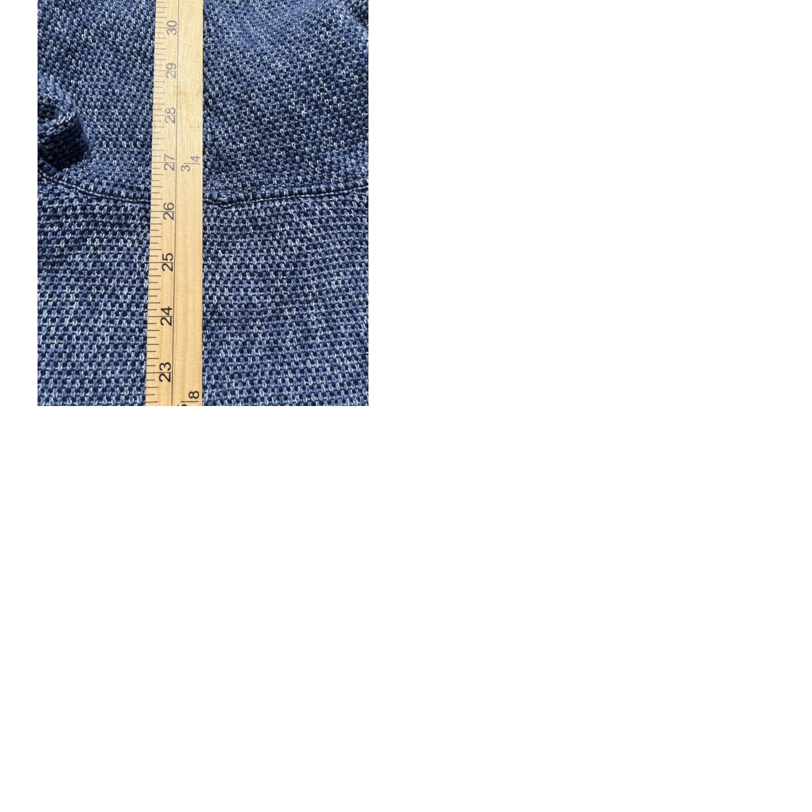 J. Jill J. Jill Women's Sweater Blue High Neck 3/4 Sleeve Knit Boho City Lagenlook Pocket Regular M Size M / US 6-8 / IT 42-44 - 9 Thumbnail