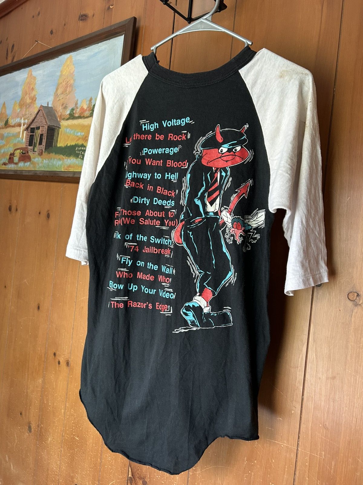 Other Vintage 1990 AC DC Tour Shirt Size Large Metal Rock Size US L / EU 52-54 / 3 - 15 Thumbnail