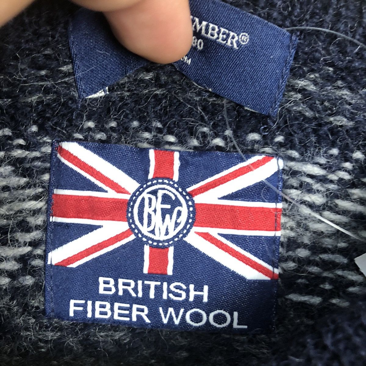 Homespun Knitwear × Japanese Brand × Vintage Back Number art Blue Knitwear like coogi #A773 Size M / US 6-8 / IT 42-44 - 10 Thumbnail