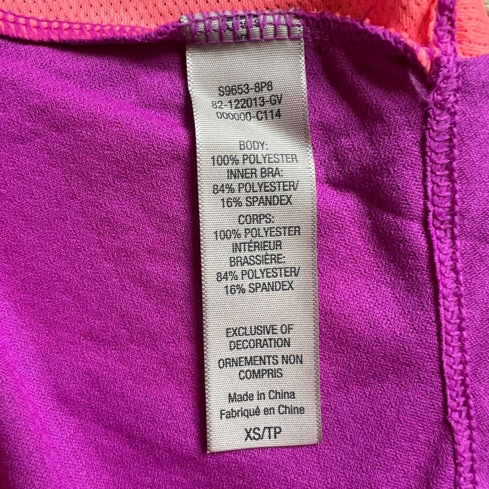 Champion Champion Duo Dry Max Fuschia/Peach Pink Tank Top, XS Size XS / US 0-2 / IT 36-38 - 7 Thumbnail