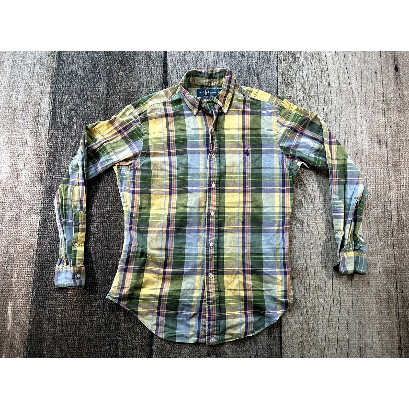 Ralph Lauren Ralph Lauren Classic Fit Shirt Men M Multicolor Plaid Preppy Size US M / EU 48-50 / 2 - 1 Thumbnail