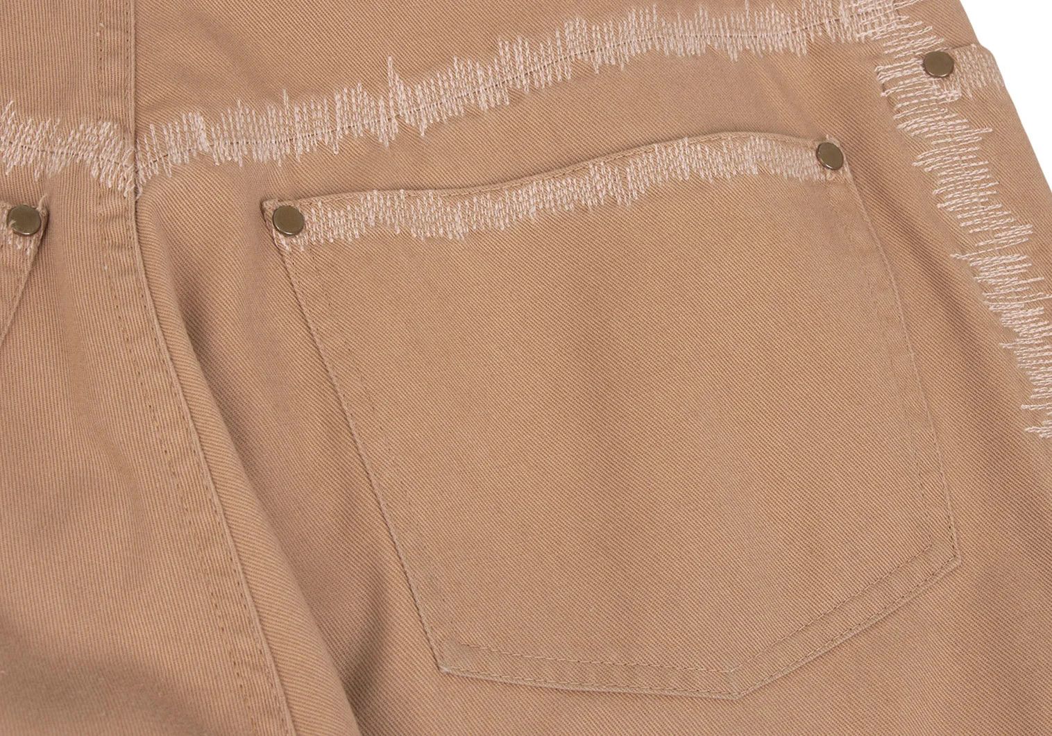 Jean Paul Gaultier Cotton Tapered Pants in Beige Size 48 Size US 32 / EU 48 - 14 Thumbnail