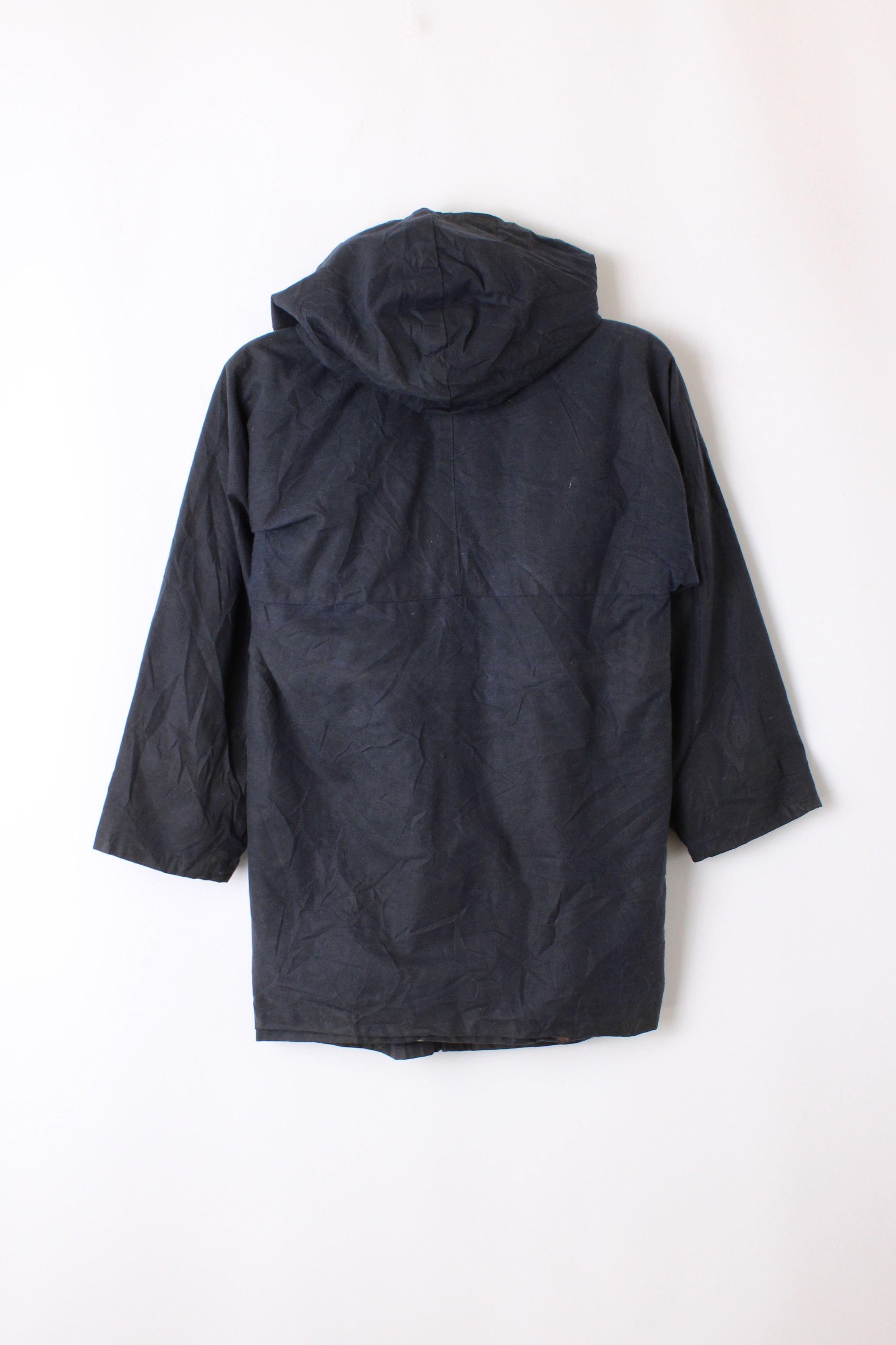 Vintage Vintage Waxed Parka Jacket Blue XS XXS Size US XXS / EU 40 - 5 Thumbnail