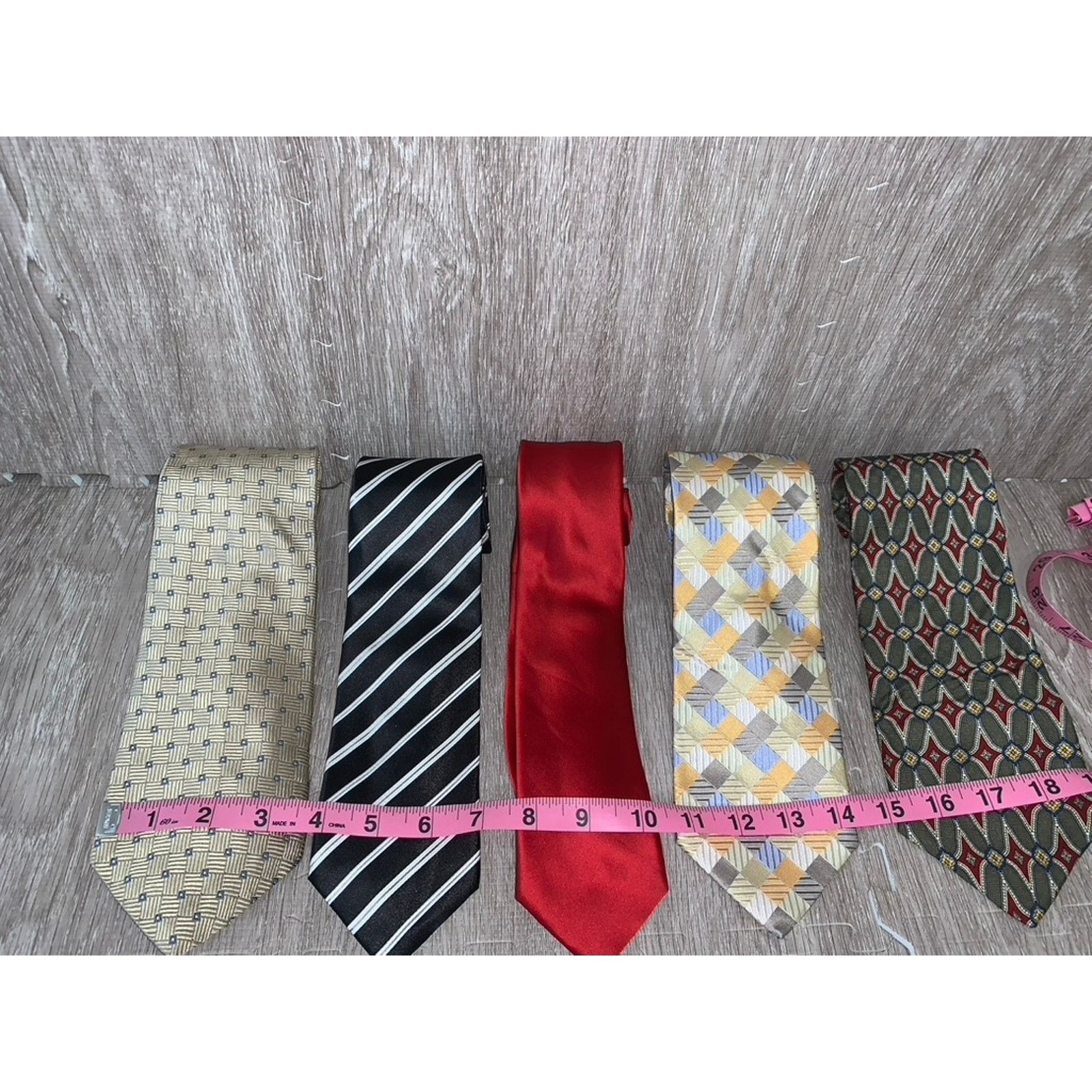Geoffrey Beene Geoffrey Beene Men's Multicolor Tie Set of 5 Classic Length Size ONE SIZE - 2 Thumbnail