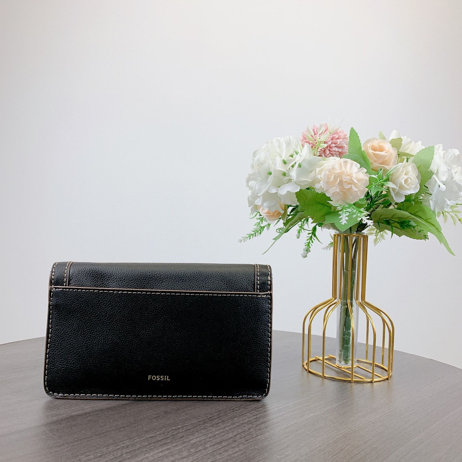 Fossil Fossil SHB3152001 Ainsley Wallet Crossbody IN Black Size ONE SIZE - 4 Thumbnail