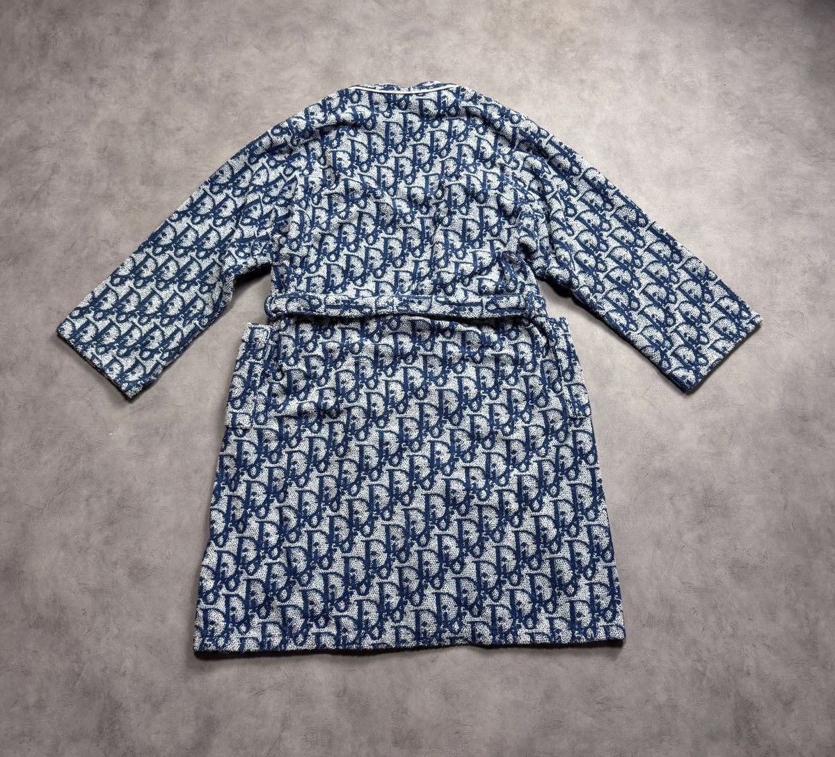 Christian Dior Monsieur Christian Dior Unisex No 2 Blue Monogram Bathrobe Towel Gown Size US M / EU 48-50 / 2 - 3 Thumbnail